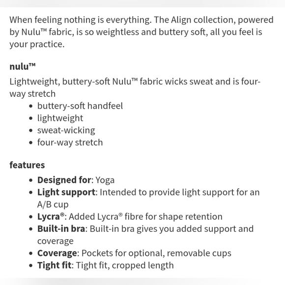 Lululemon Align Tank Top Wild Thing Camo Deep Coal Multi Black Nulu Crop Bra 8 - Picture 3 of 7